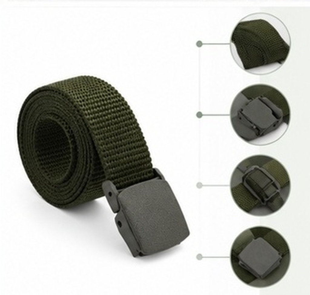 Outdoor Sports Adventure - Cinturón Táctico de Nylon Ajustable para